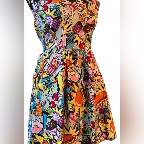 Modcloth x Folter Good Enough to Eat A-Line Dress - Size XS - Picture 3 of 7